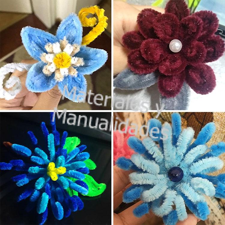 Limpia pipas para flores y manualidades tejido de animales