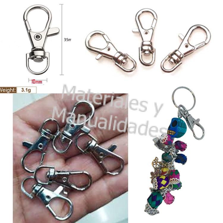 accesorios para llaveros Mosqueton para llavero de cristal 