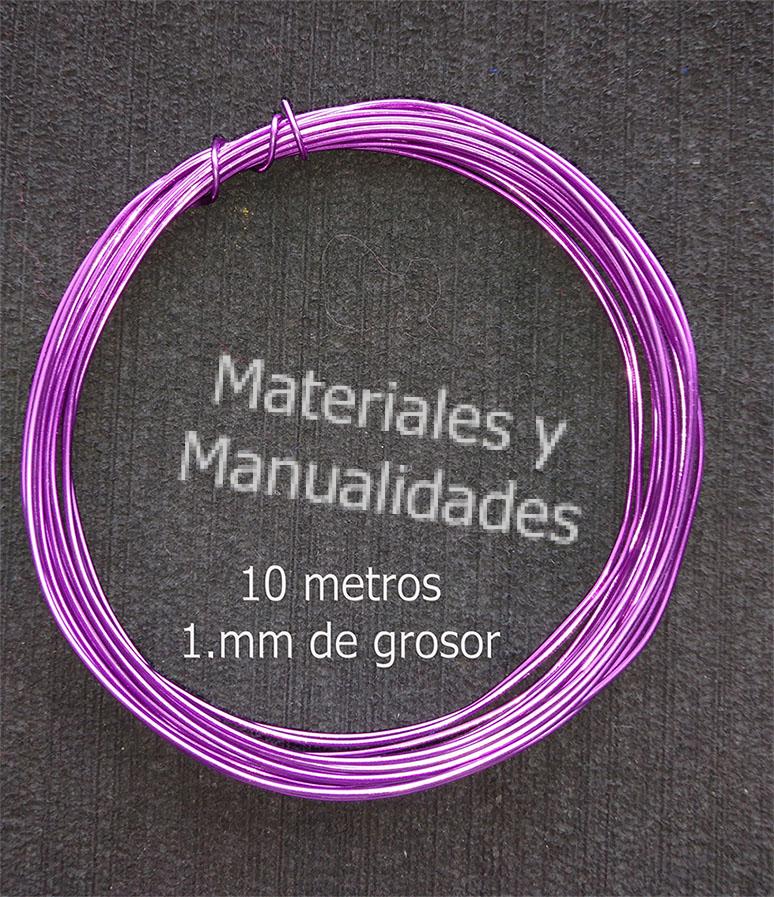 Alambre de alumino Maleable Morado para Artes y Manualidades