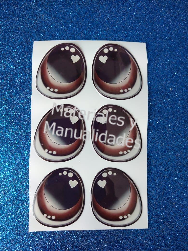 ojos adhesivos santa papa noel
