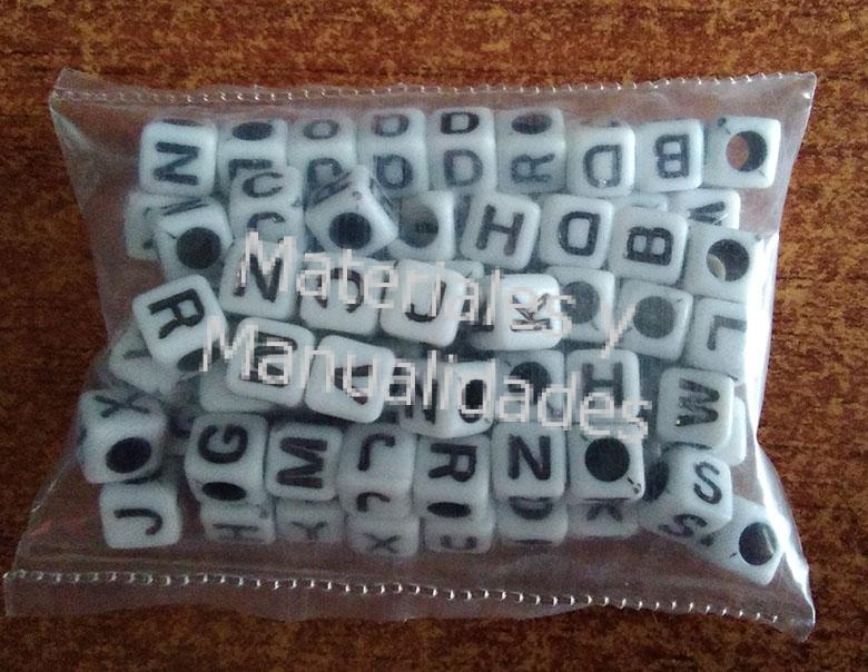 insumso para bisutería letras para manillas pulseras