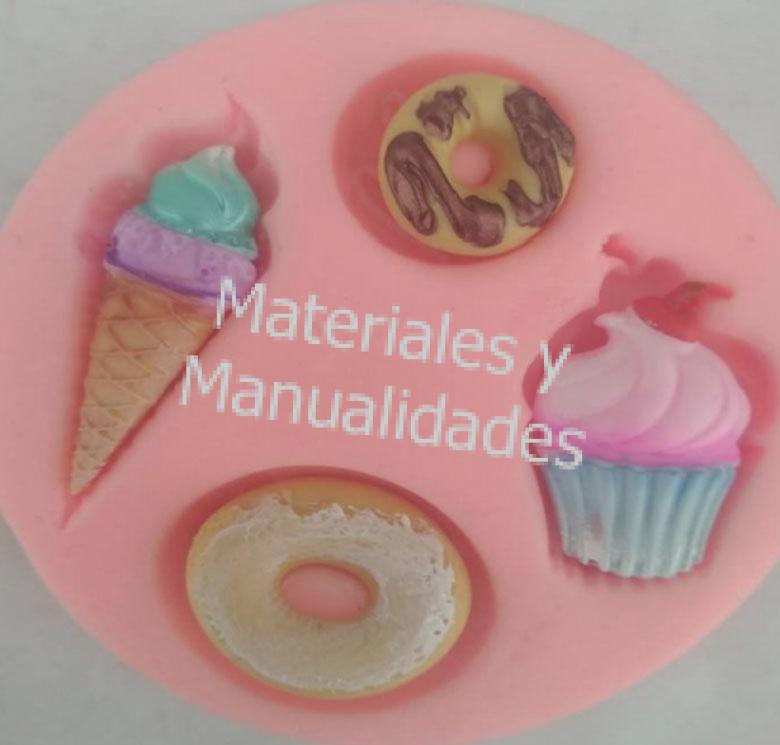 Molde en silicona helado paleta de agua muffin para aretes