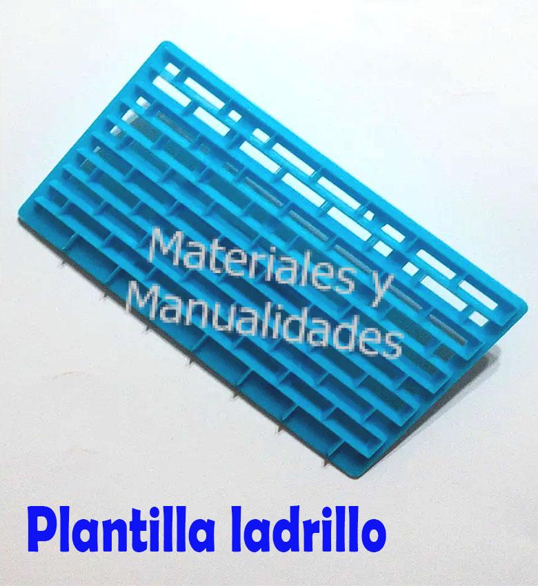 Marcador de fondant ladrillos tejidos acolchado en pasta moldeable