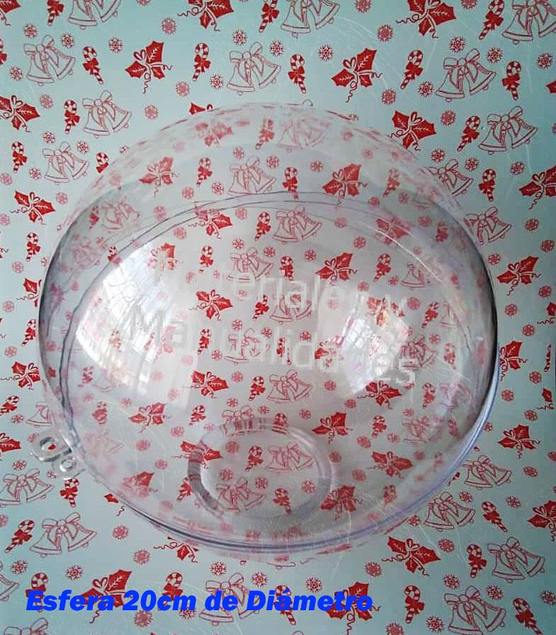Esferas Acrilicas Transparentes o burbujas de 20 cm Grandes para dar regalos en navidad