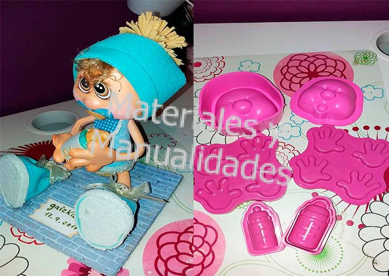 Moldes foami fofuchas y baby shower