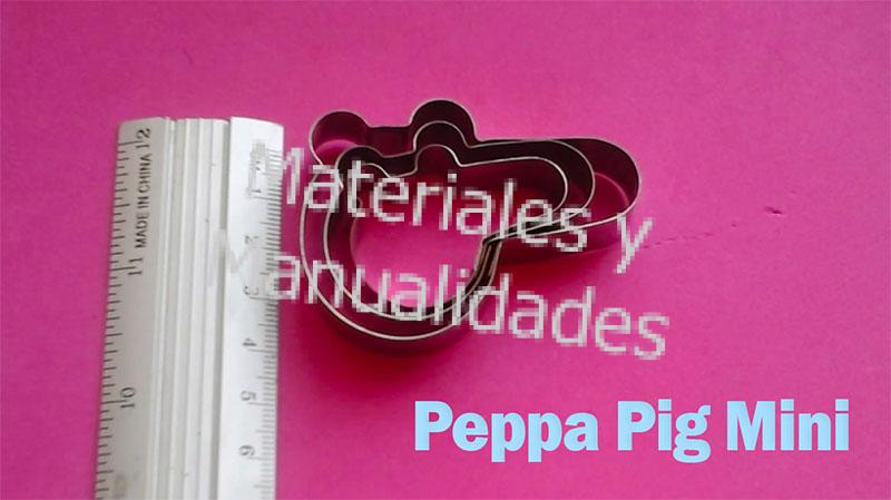 Molde Cortador en acero Inoxidable miniatura peppa pig