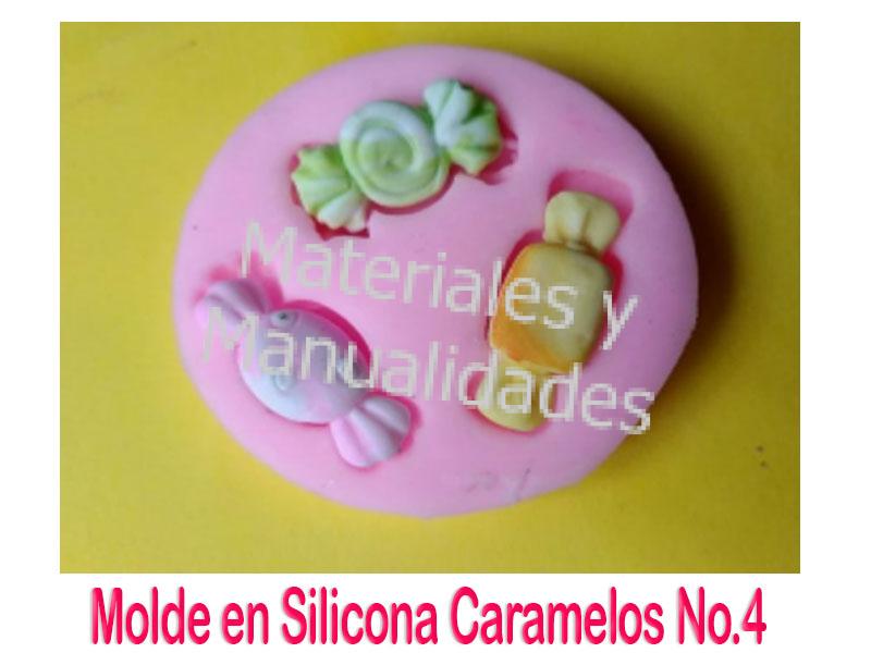 Molde silicona caramelos para fondant y artesanías en porcelanic