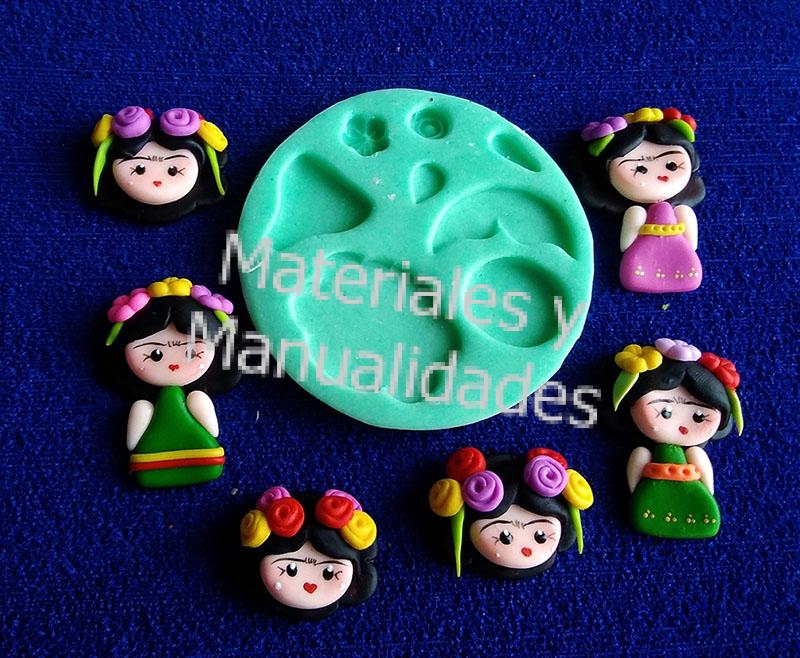 Molde para pasta fria biscuit frida para aretes y apliques