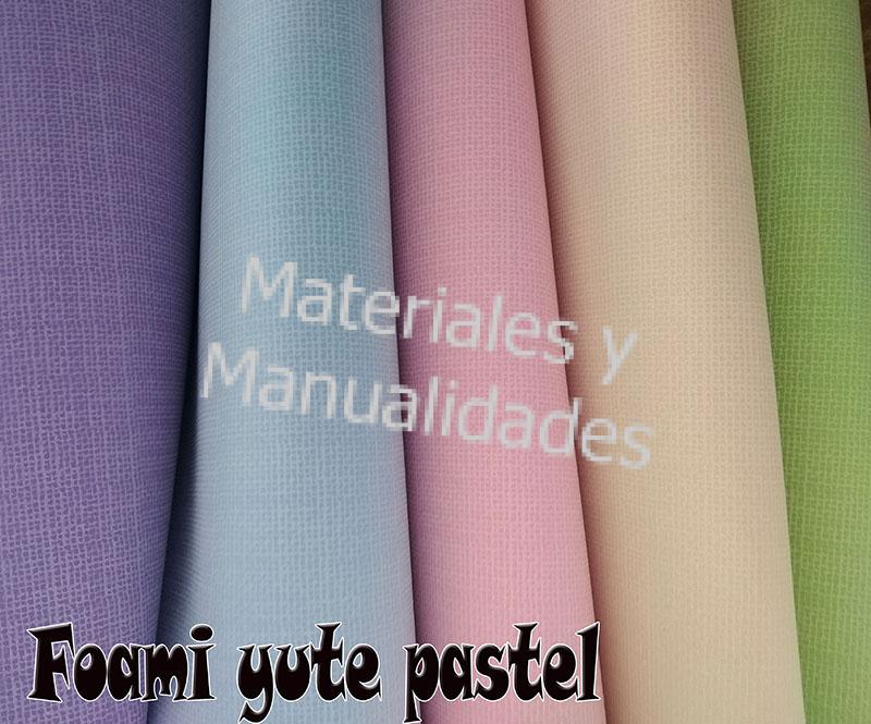 LÁMINA DE FOAMI ESTAMPADO YUTE PASTEL