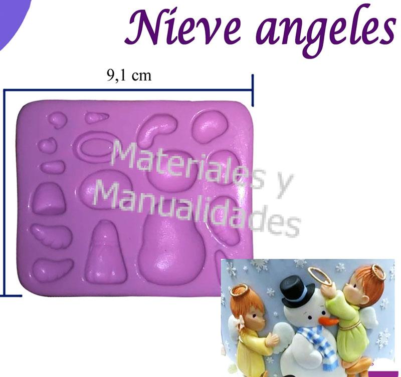 Molde silicona nieve angeles