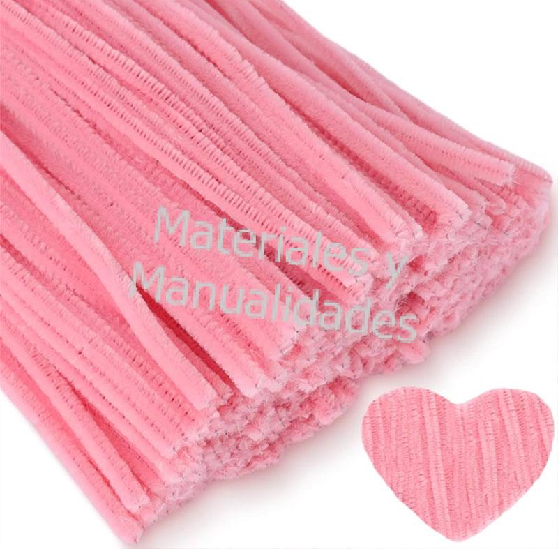 Limpiapipas Rosa piel para flores y manualidades