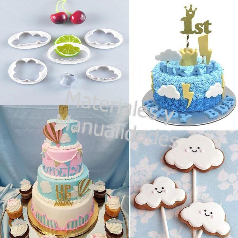 Nubes cielo Molde para decorar tortas infantiles y galletas