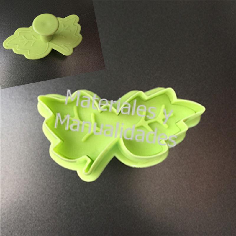 Molde marcador de hojas de arbol para fondant tortas y galletas en 3D