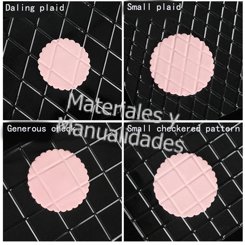 Molde plantilla tejidos tipo tela para fondant pastel tortas utensilio para reposteria