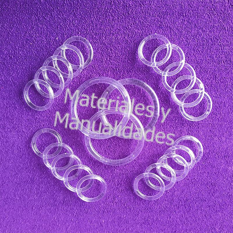 esferas acrilicas y argollas base