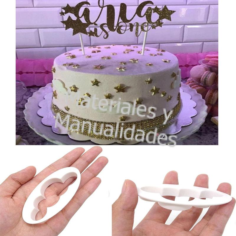 Cortador plastico para galletas nube para fondant pasteles