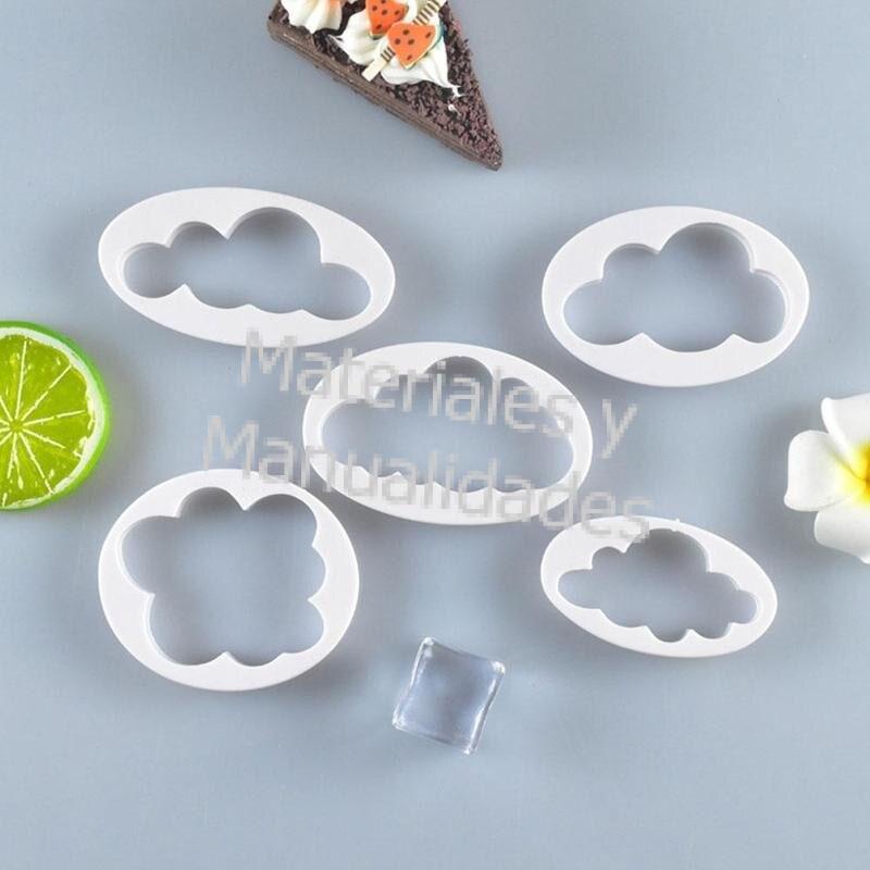 Cortador plastico para galletas nube para fondant pasteles