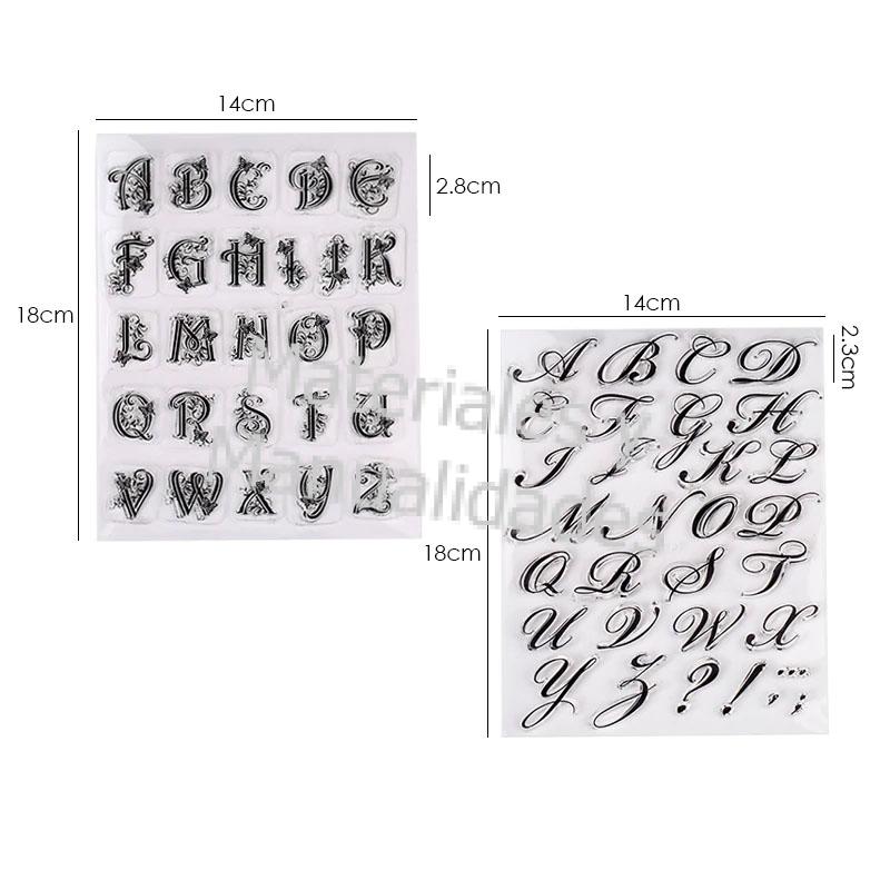 Molde abecedario letras alfabeto  letras en relieve sello adhesivo