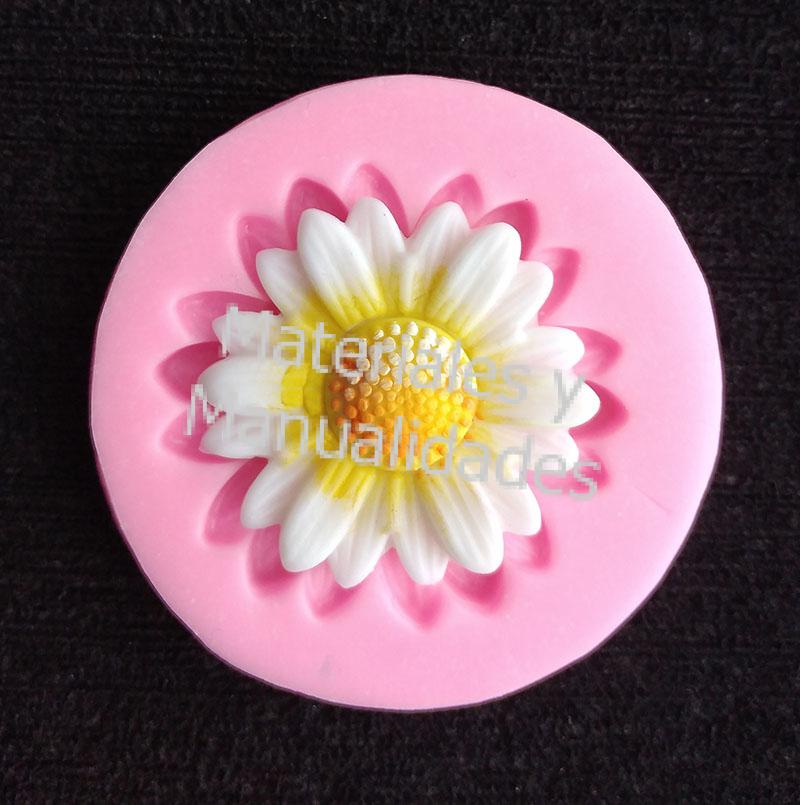 Molde en silicona flor margarita de puntas para fondant decorar tortas