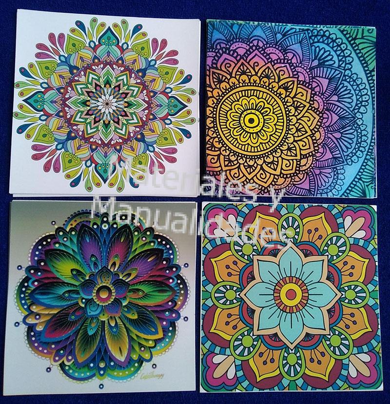 Lámina Adhesivos Mandalas 16cm sticker para manualidades