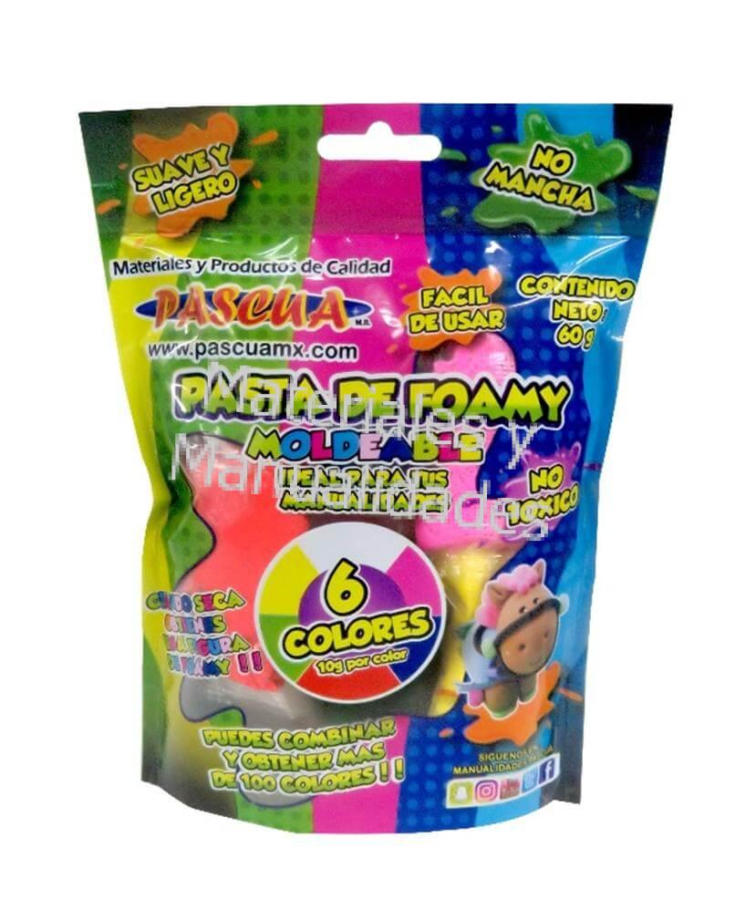 PASTA DE FOAMI MOLDEABLE PARA MANUALIDAD ESCOLAR Y DIDÁCTICAS