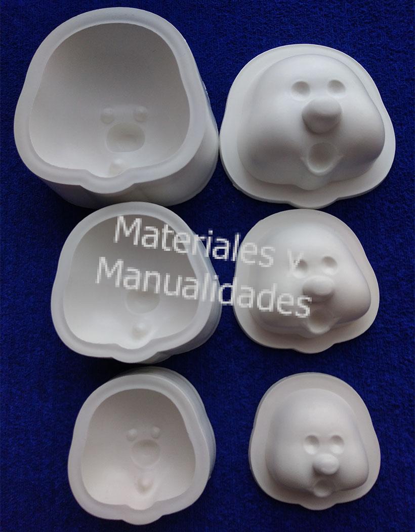 Molde plasico para goma eva caras fofuchas cacheton infantil