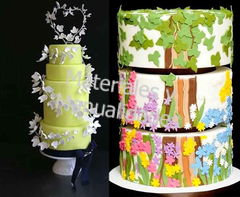 Cortador de enredadera para decorar pastel tortas floristeria con porcelanicron 