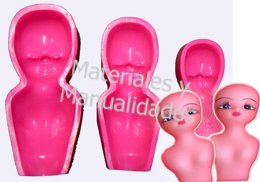 Molde Pasta Fondant Busto Flexible Cuerpo De Muñeca