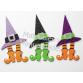 Adornos brillantes eva para fiesta halloween sombrero con botas 3