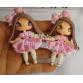 Molde en Silicona muñecas x2 de 7cm para pasta flexible 2