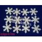 Set 16 Apliques estrella copo de nieve 2.5cm para decoración nav 3