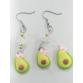 Molde en silicona aguacates para aretes bisutería en pasta fría 3