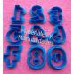 Moldes Números 3 cm modelado pastillaje fondant porcelana fría 2