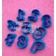 Moldes Números 3 cm modelado pastillaje fondant porcelana fría 3
