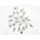 Ganchos Giratorios conector de 10mm Anillo Giratorio plateado 2