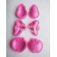 Molde foami frutas pera banano manzana decora fimo fondant 3