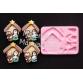 Molde Silicona Navidad pesebre con casita recuerdos de nacimient 3