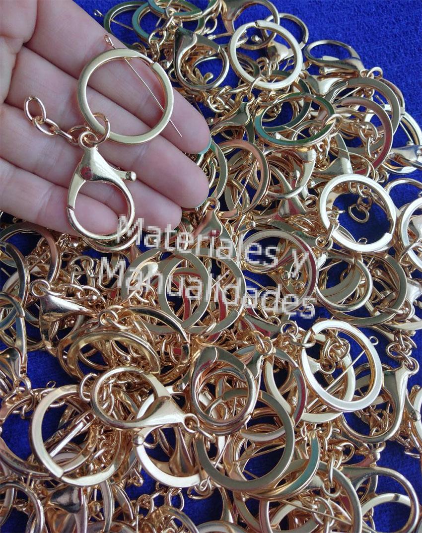 Bolsa de Argollas circular miniatura dorado  para aretes, bisutería y llaveros