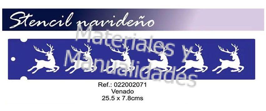 Stencil Plantilla Venados Navidad Para Artes y Manualidades screen