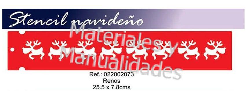 renos para navidad stencil para artes