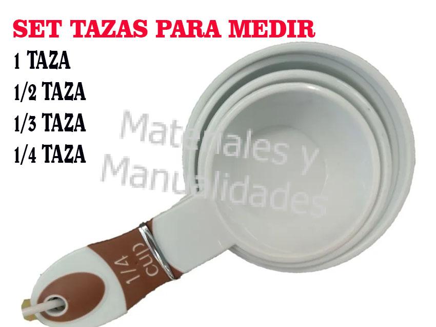 Set tazas cucharas medidoras x 6 unidades herramientas para cocina y reposteria utensilio 