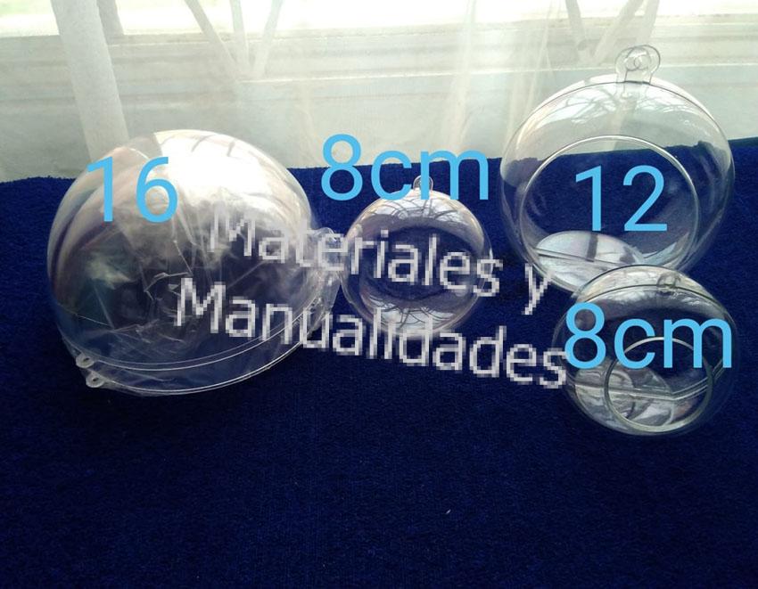 esferas acrílico burbujas transparentes para decorar y dar regalos