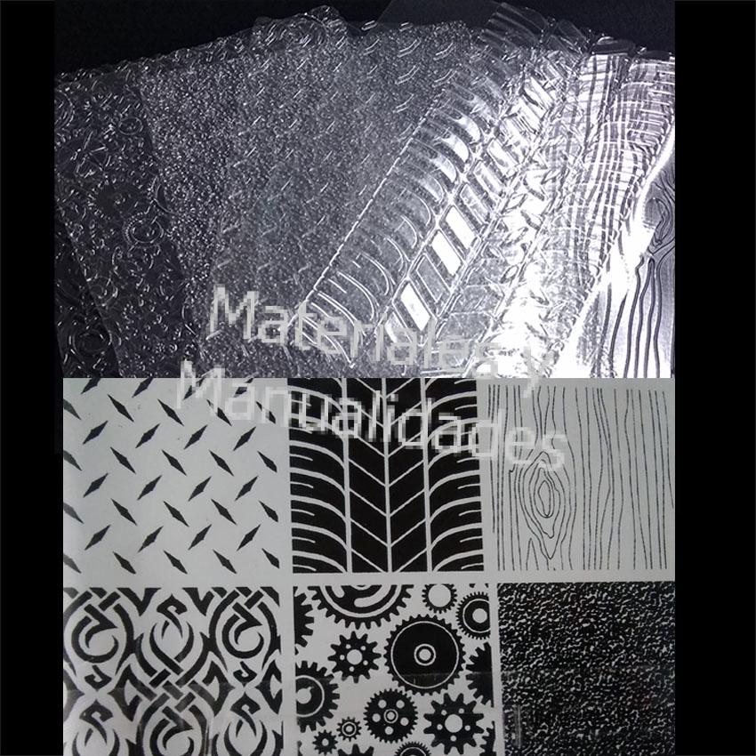 Plantilla acetato textura engranaje neumático madera para pasta
