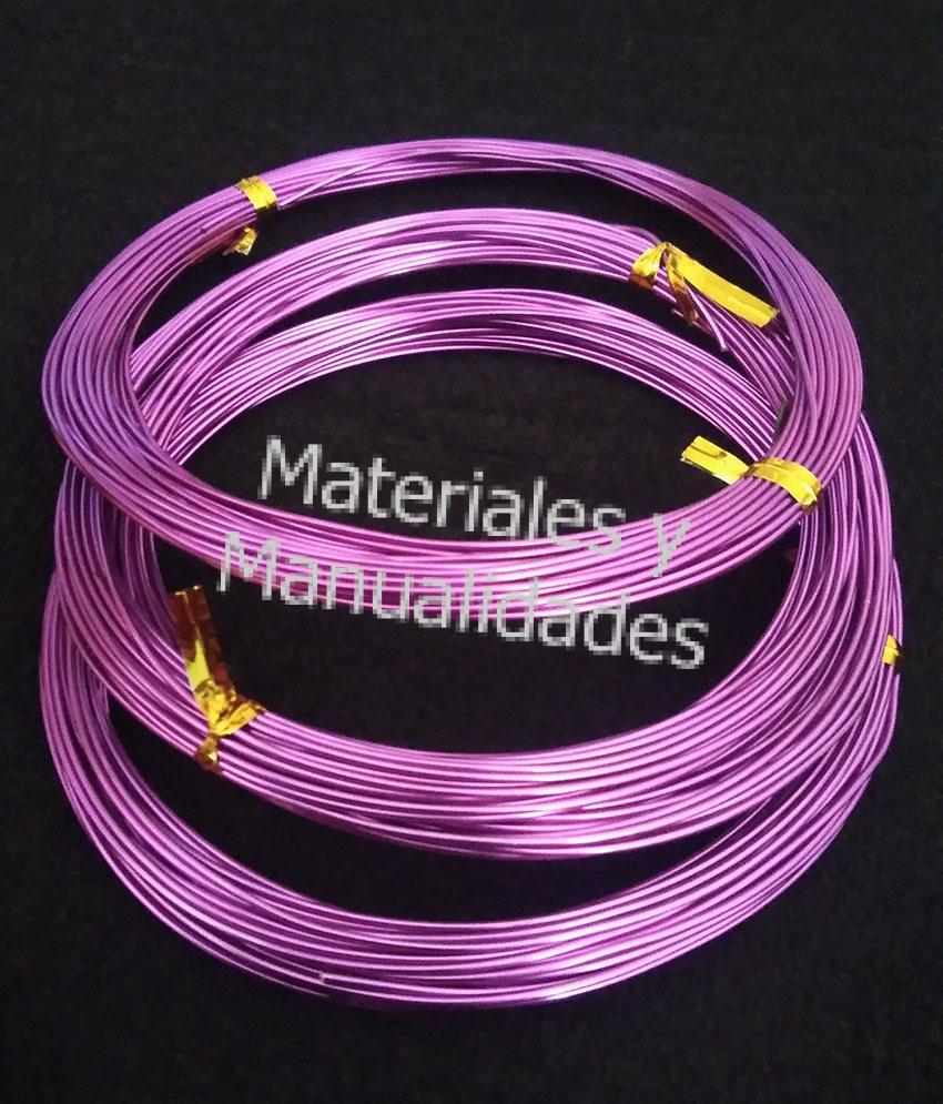 Alambre de alumino Maleable Morado para Artes y Manualidades