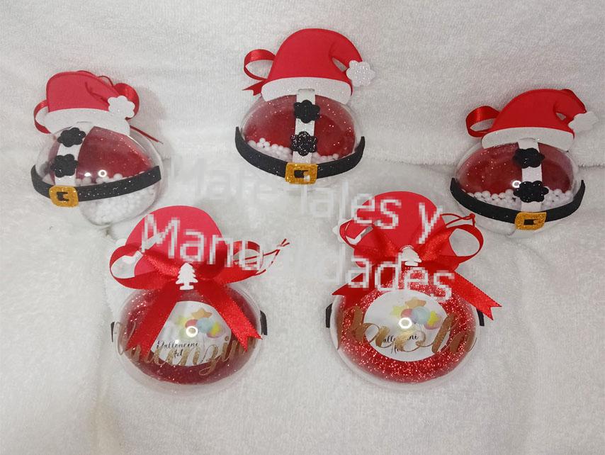 Esferas burbujas acrilico para manualidades navidad escolar 