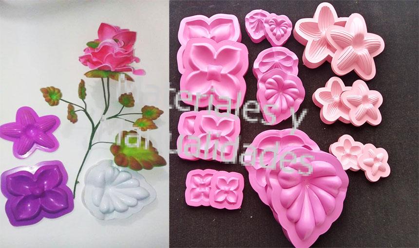 set de 10 piezas Molde Para Foami hojas rosas y sépalo para Floristería 