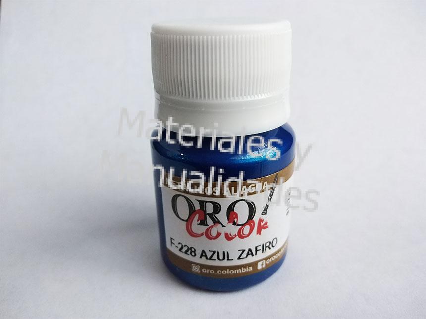 Pintura Metálica Azul Zafiro Acrílicos Al Frío metalizados de 30ml