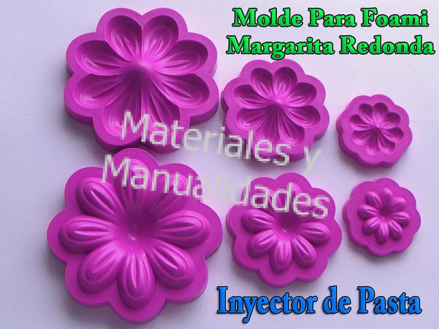 Moldes margarita redonda para termoformado foamy flores