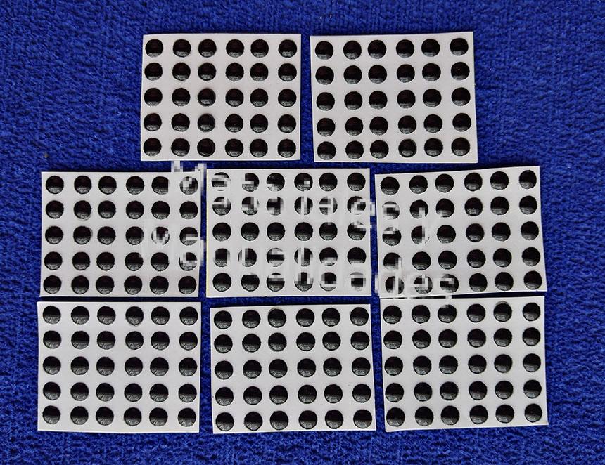 Ojos Adhesivos Redondos Negros 4mm Resinados de alto relieve 3d 