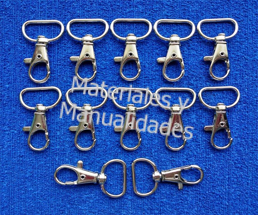 Mosqueton  plateado para manualidades